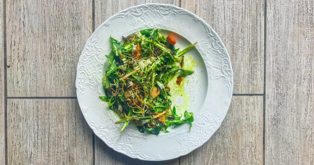 Dandelion Puntarelle Salad - Bacon is Magic - Best Food Around the World