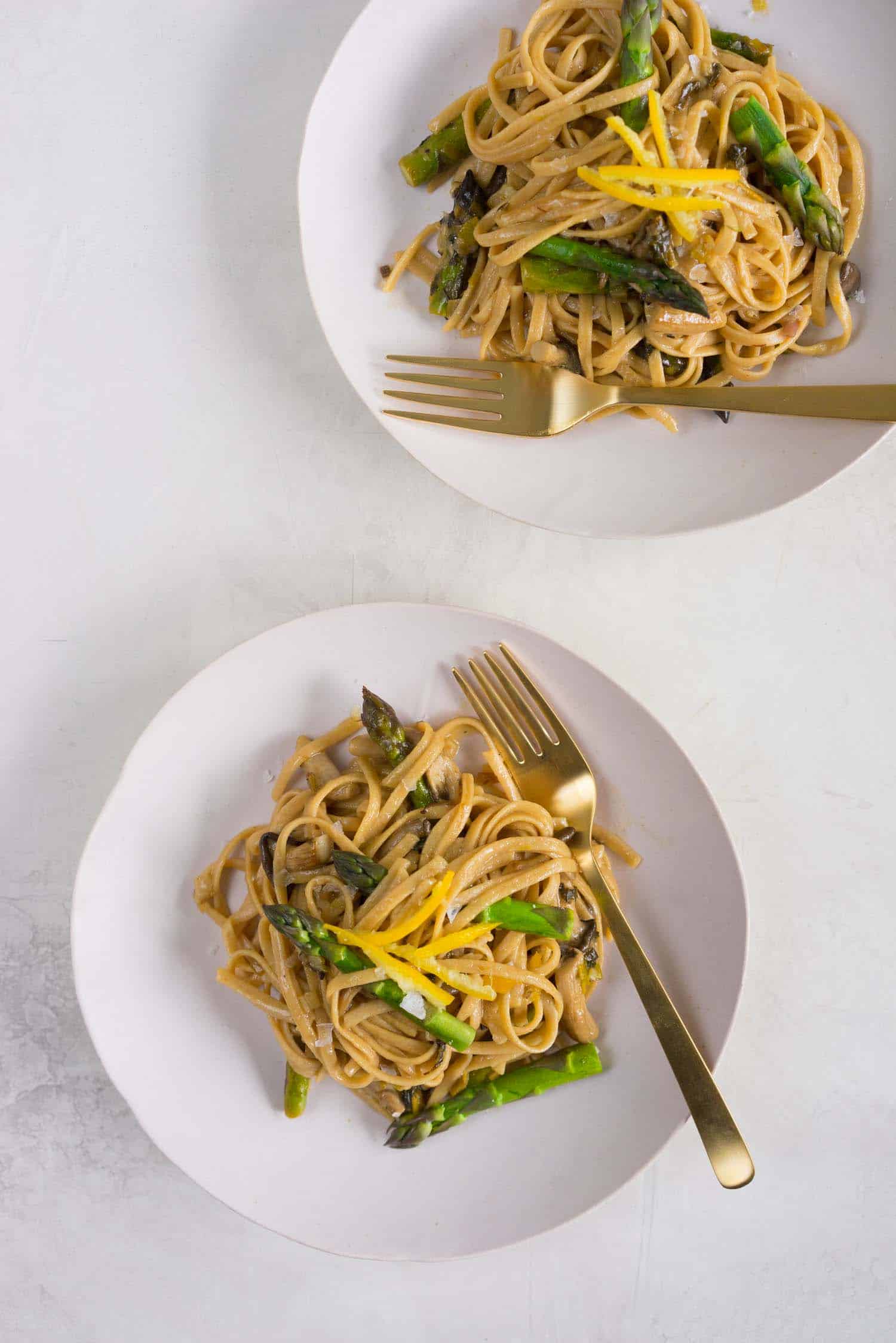 Ramps recipes for pasta with mushroom and preserved lemon