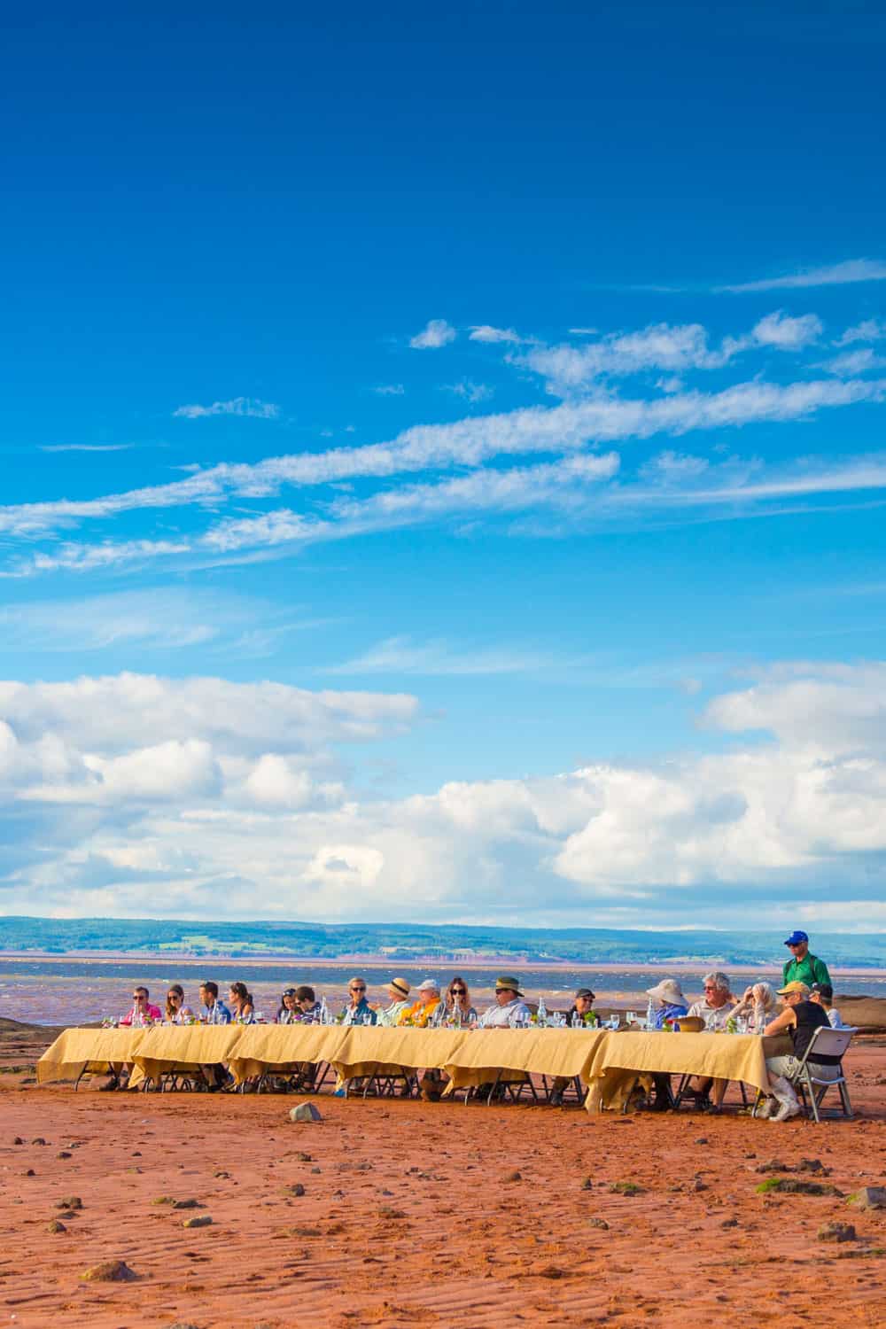 Dining on the ocean floor at Burntcoat Head Park in Nova Scotia