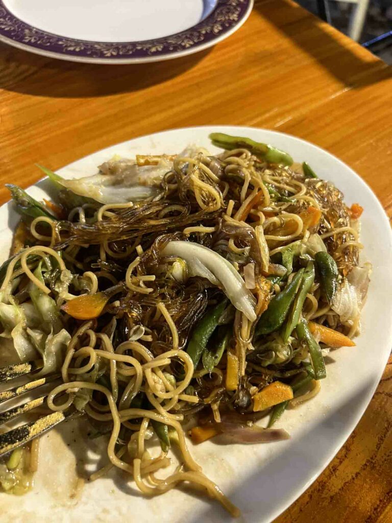 Bantayan traditional food pancit