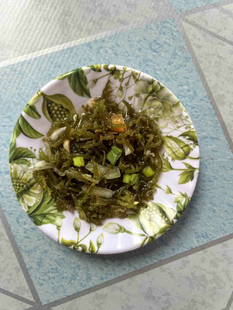 Guso traditional seaweed salad in the Visayas