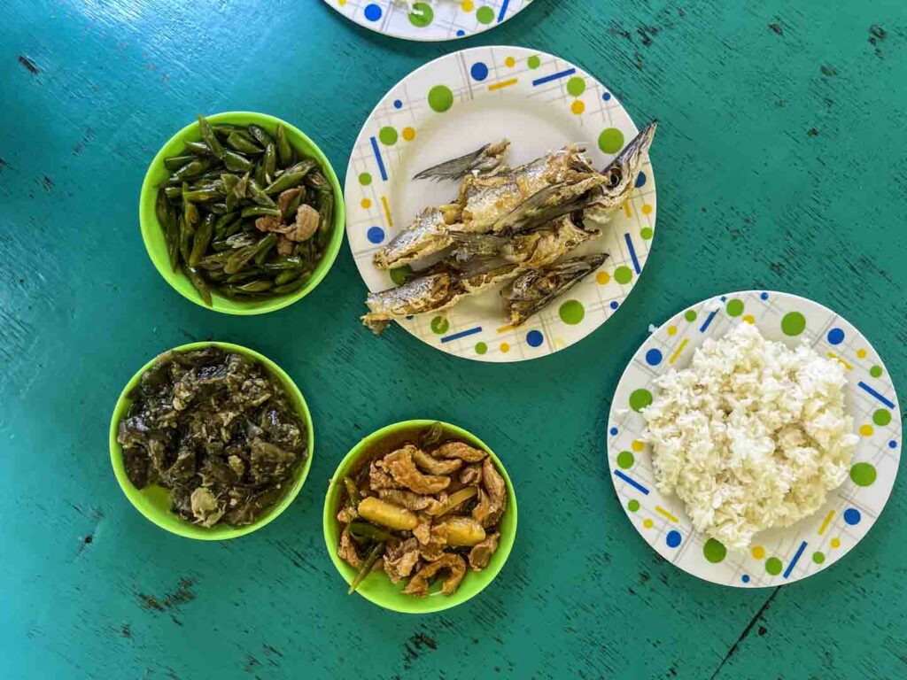 Karinderia food in Bantayan Island