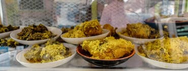 Karinderia in Muslim Town in Quiapo Manila, various Muslim foods popular in the Philippines