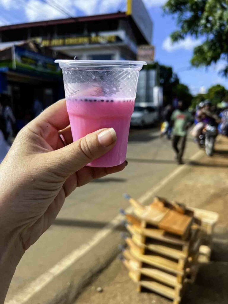 Traditional Jaffna drink sherbert at Nallur Kandaswamy Kovil