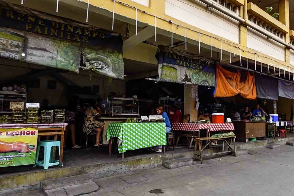 Painitan stalls in Dumaguete Public Market