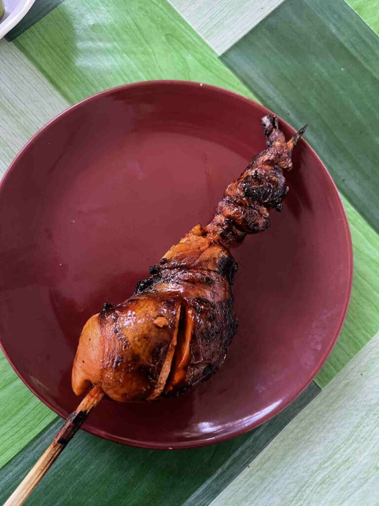 TaguAngkan on a plate at the Santa Fe Public Market