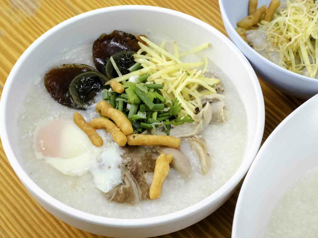 Jok Prince rice porridge spot in Bangkok