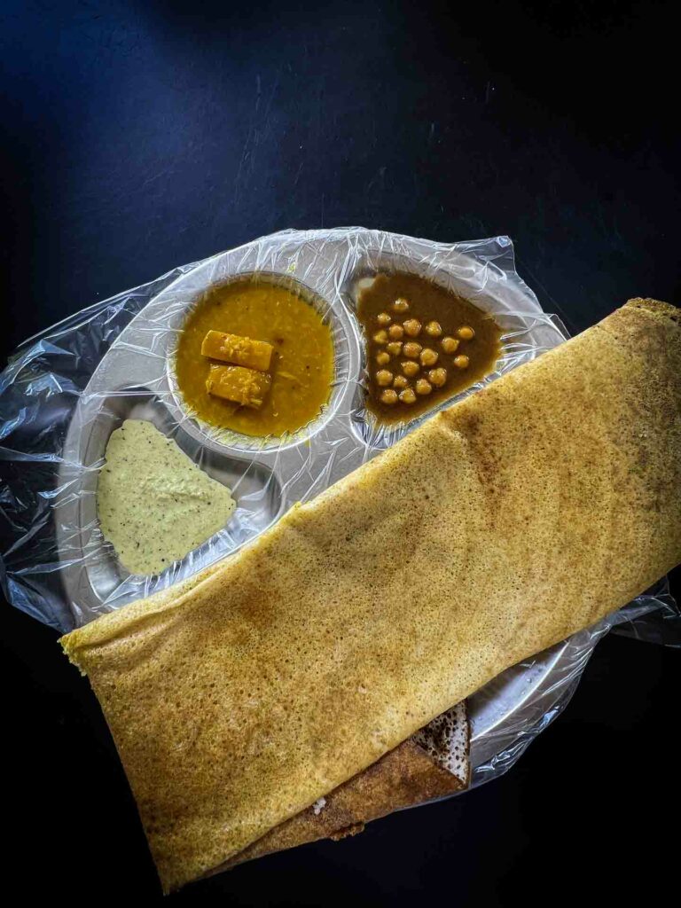 Balaji Dosa in Kandy plate of food