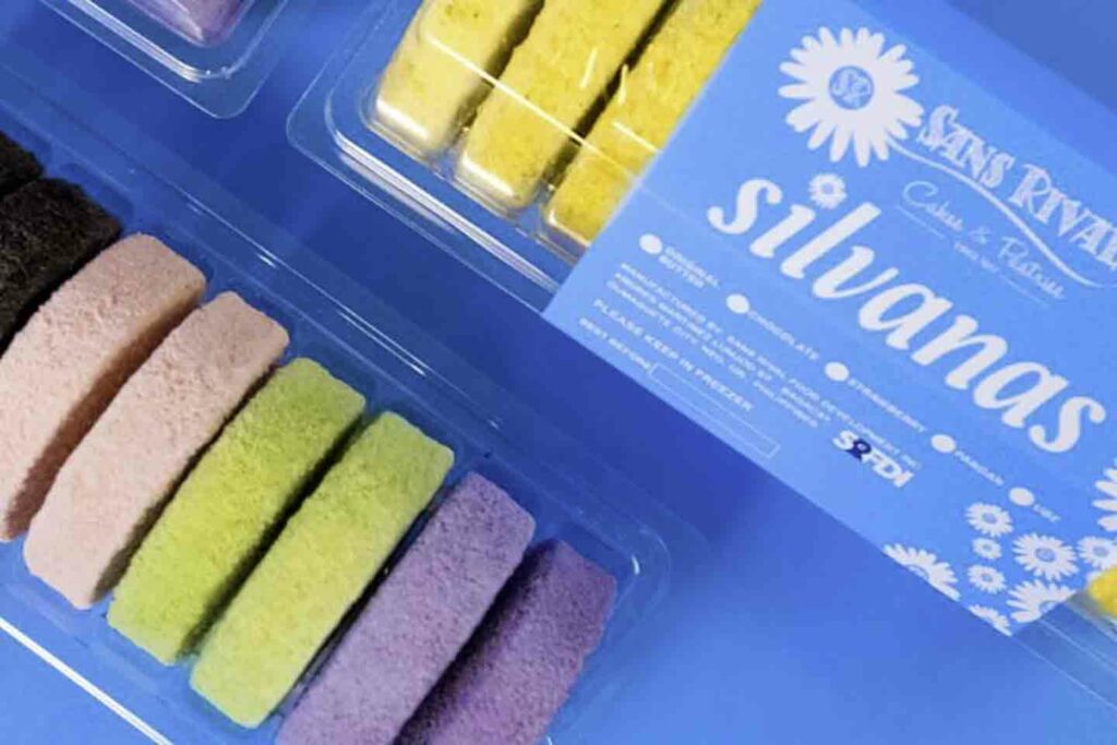 Silvanas dessert in packaging by Sans Rival