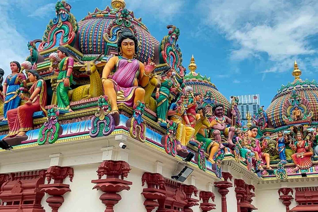 Hindu temple in Little India Singapore