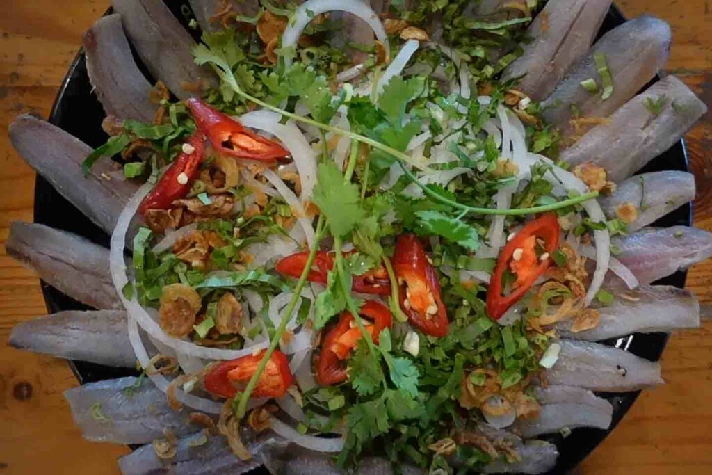 Phu Quoc market herring salad